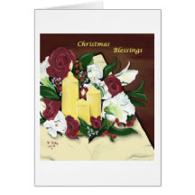 Carte de bénédictions de Noël