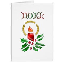 Carte de bougie de Noël de Noel