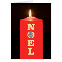 Carte de bougie de NOEL de signe de Las Vegas