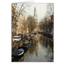 Carte de canal d'Amsterdam