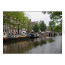 Carte de canal d'Amsterdam
