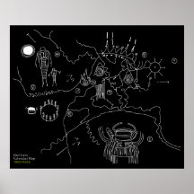 Carte de caverne de hibou - crêtes jumelles posters