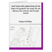 Carte de chanson d'anniversaire