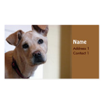 Carte de chien carte de visite