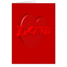 Carte de coeur d'amour