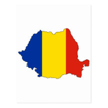 Carte de drapeau de la Roumanie Cartes Postales