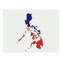 Carte de drapeau de Philippines normale Cartes Postales