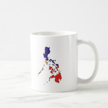 Carte de drapeau de Philippines tasses