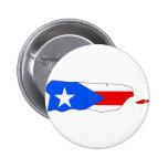 Carte de drapeau de Porto Rico Badges