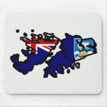 Carte de drapeau des Îles Falkland normale Tapis De Souris