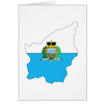 Carte de drapeau du Saint-Marin cartes