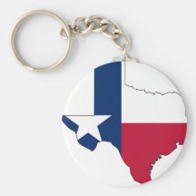 Carte de drapeau du Texas Porte-clefs