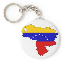 Carte de drapeau du Venezuela porte-clés