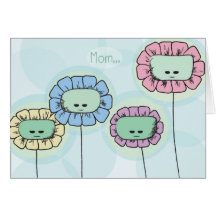 Carte de fleur du jour de mère