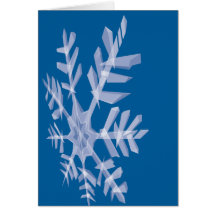 Carte de flocon de neige de techno