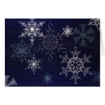 Carte de flocons de neige