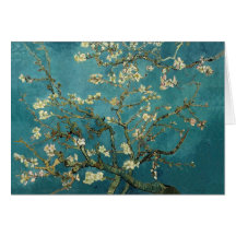 Carte de floraison d'arbre d'amande de Van Gogh