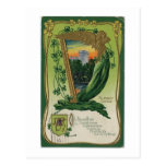 Carte de jour de St Patricks de cru Carte Postale