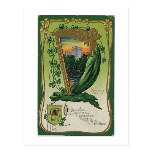 Carte de jour de St Patricks de cru Carte Postale