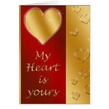 Carte de jour de Valentines : Mon coeur est à vous