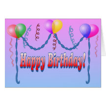 Carte de joyeux anniversaire