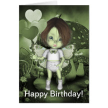 Carte de joyeux anniversaire de GreenieBabies
