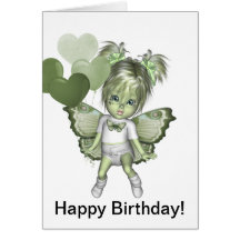 Carte de joyeux anniversaire de GreenieBabies