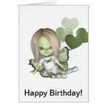 Carte de joyeux anniversaire de GreenieBabies
