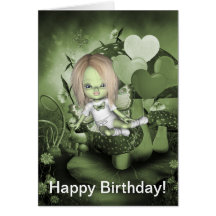 Carte de joyeux anniversaire de GreenieBabies