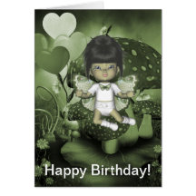 Carte de joyeux anniversaire de GreenieBabies