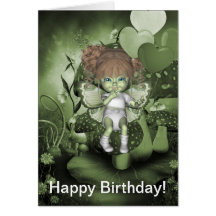 Carte de joyeux anniversaire de GreenieBabies