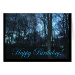 Carte de joyeux anniversaire de lever de soleil