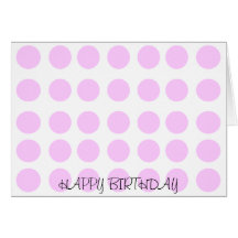 Carte de joyeux anniversaire de point de polka - s