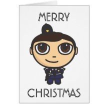 Carte de Joyeux Noël de policier