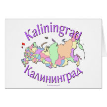 Carte de Kaliningrad Russie