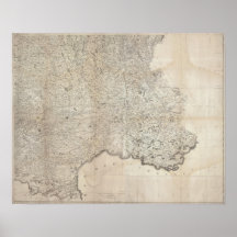 Carte de la France SE Print