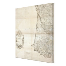 Carte de la France SO Canvas Prints