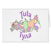 Carte de la Russie de ville de Tula