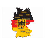 Carte de l'Allemagne Cartes Postales