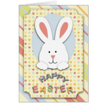 Carte de lapin de Pâques