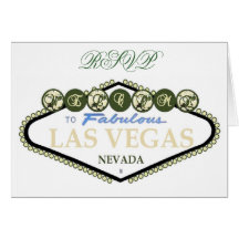 Carte de Las Vegas de roses blancs de RSVP