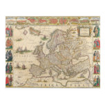 Carte de l'Europe 6 Carte Postale