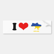 CARTE DE L'UKRAINE ADHÉSIF POUR VOITURE