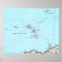 carte de mappa d'eolie d'isole posters
