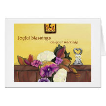 Carte de mariage d'automne