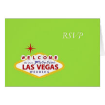 Carte de mariage de Las Vegas RSVP
