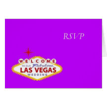 Carte de mariage de Las Vegas RSVP
