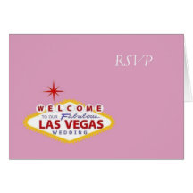 Carte de mariage de Las Vegas RSVP