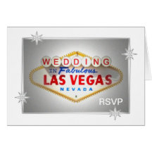 Carte de mariage de RSVP Las Vegas