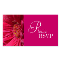 Carte de mariage de RSVP Modèle De Carte De Visite